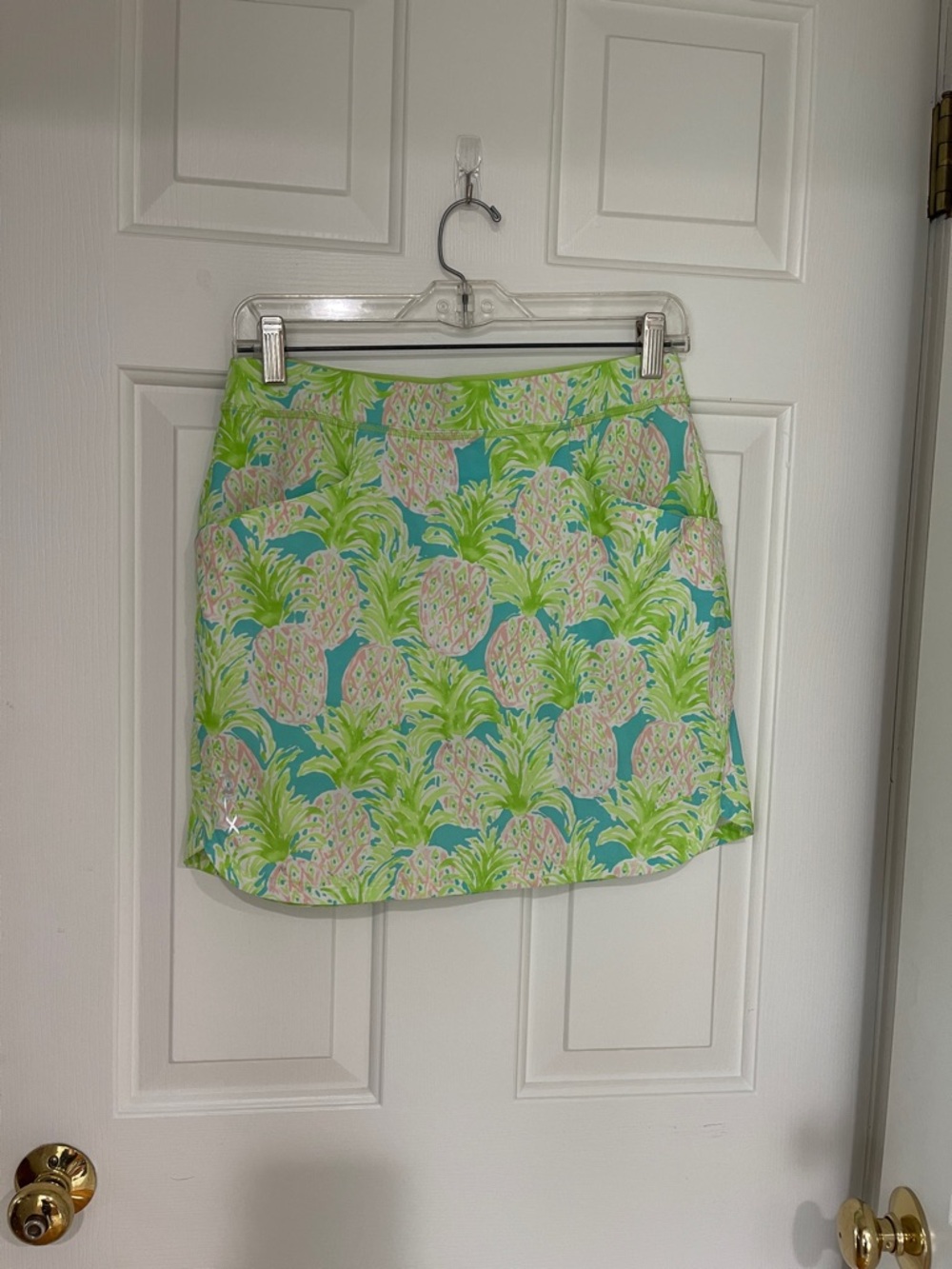 RLX Ralph Lauren Pineapple-Print Mini Skirt - Turquoise, Lime & Pink